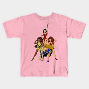 She Male in Action Kids T-Shirt